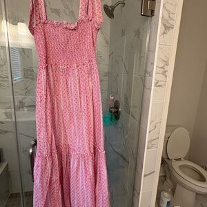 Tuckernuck Pink and Blue Ruffle Dress